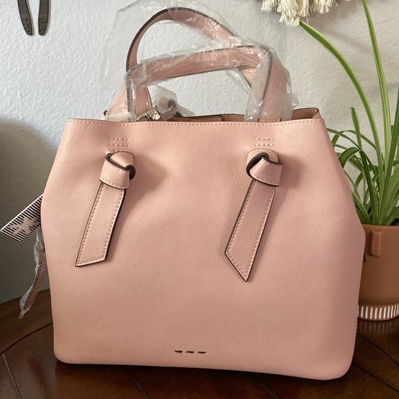 Splendid Blush Rose Leather Satchel Handbag NWT 🌹 - Picture 2 of 11